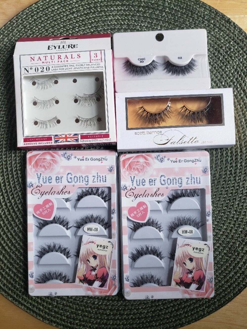 14 Pairs of Various False Eyelashes, Scott Barns, Eylure, Yue Er Gong Zhu
